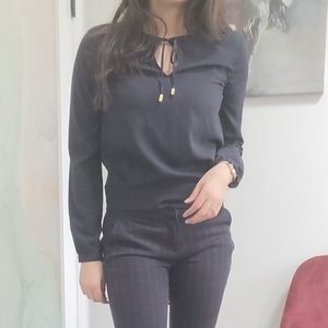 H&M Navy Blouse Size 2